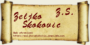 Željko Skoković vizit kartica